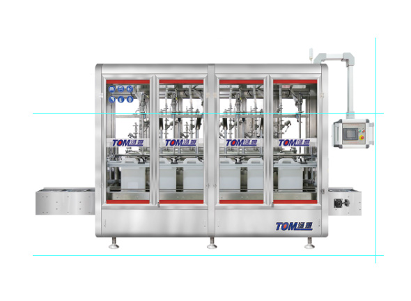 sauce bottle filling machine picture